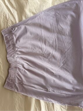 Light Lilac A-Line Golf Skirt with Elastic Waist